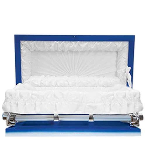 Deep Ocean Blue Mini Child Casket