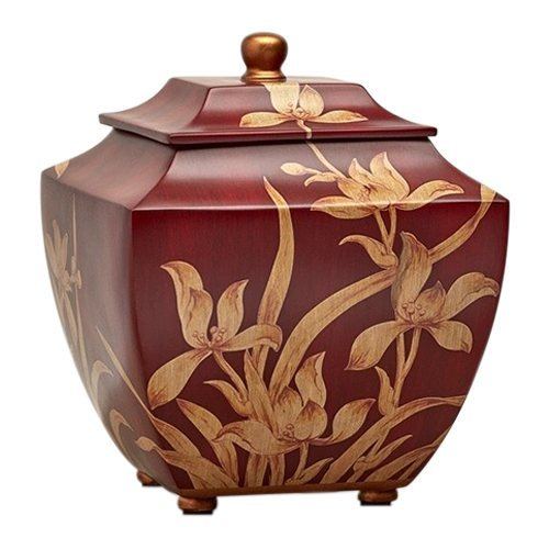 Traditional Cross Ceramic Cremation Urn - Engravable