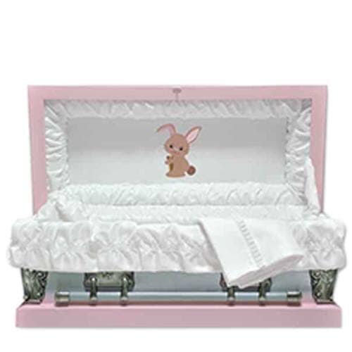 Pink Bunny Child Large Casket