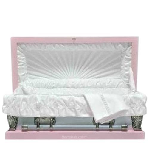 Pink Metal Pet Caskets