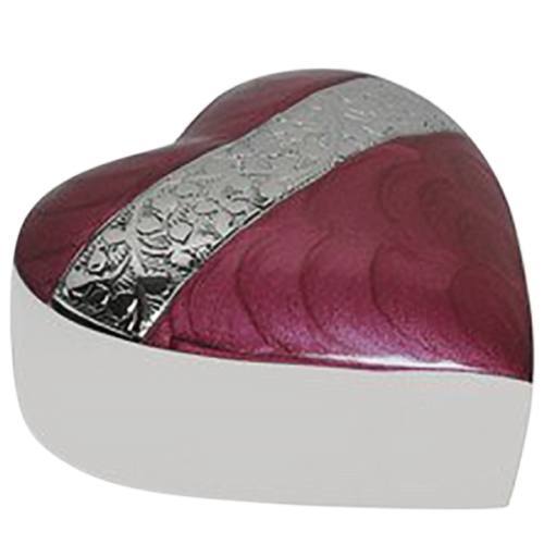 Precious Pink Heart Keepsake Urn