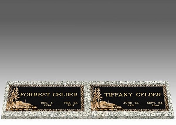 Provo Temple Bronze Cemetery Headstones