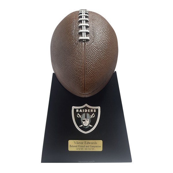 Raiders Football Cremation Urn