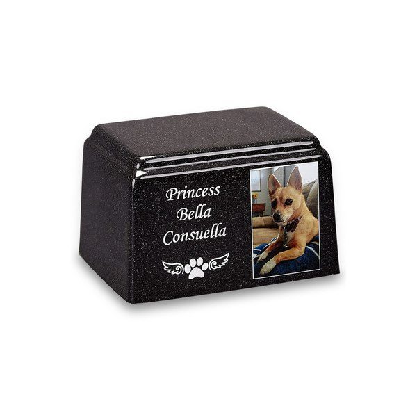 Rectangle Cultured Pet Photo Urns