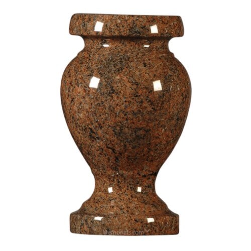 Red Multi Color Granite Vase