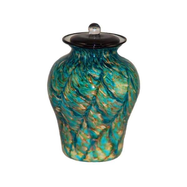 River Glass Cremation Urn For Two