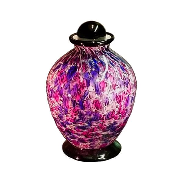 Rose Glass Urn For Two