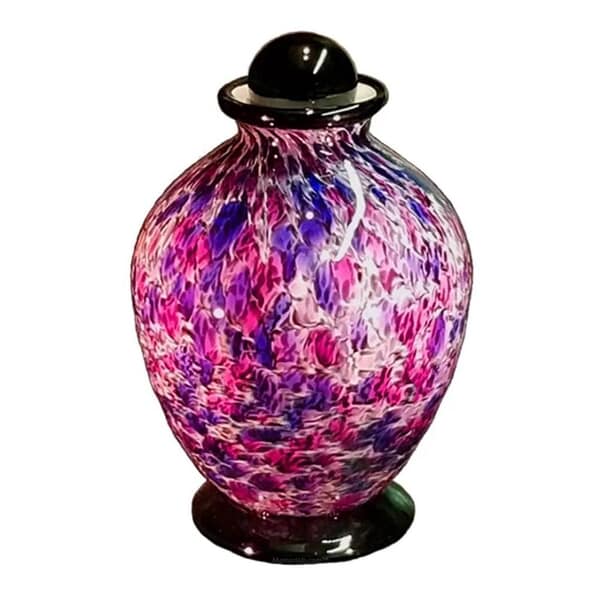 Rose Glass Urns