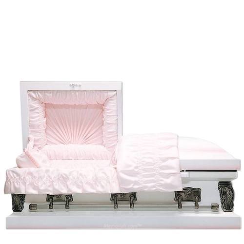 Rosy Metal Pet Caskets