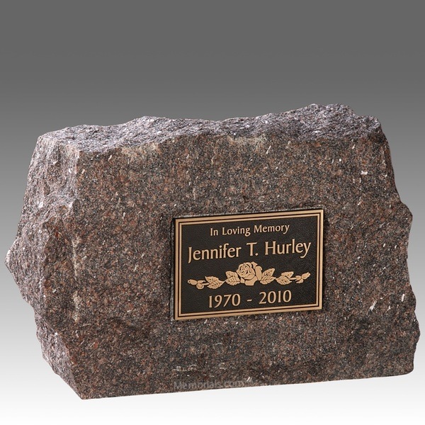 Rustic Elegance Cremation Stone Rock