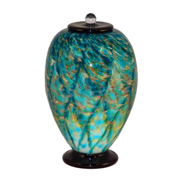 Salt Water Glass Cremation Urn For Two