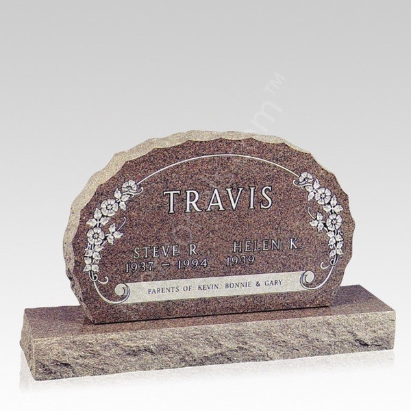 Scallop Companion Granite Headstone II