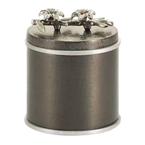 Silver Lily Keepsake Cremation Urn