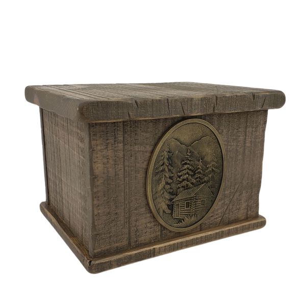 Simplicity Cabin Large Wooden Urn