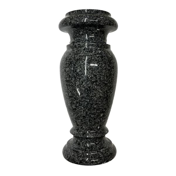 St. Cloud Gray Granite Cemetery Vase II