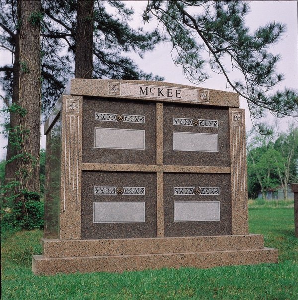 Sunset Red Cemetery Mausoleum