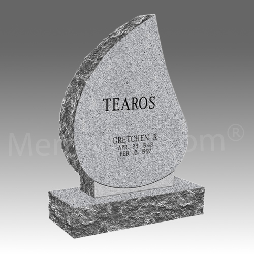 Tear Drop Granite Cemetery Headstones