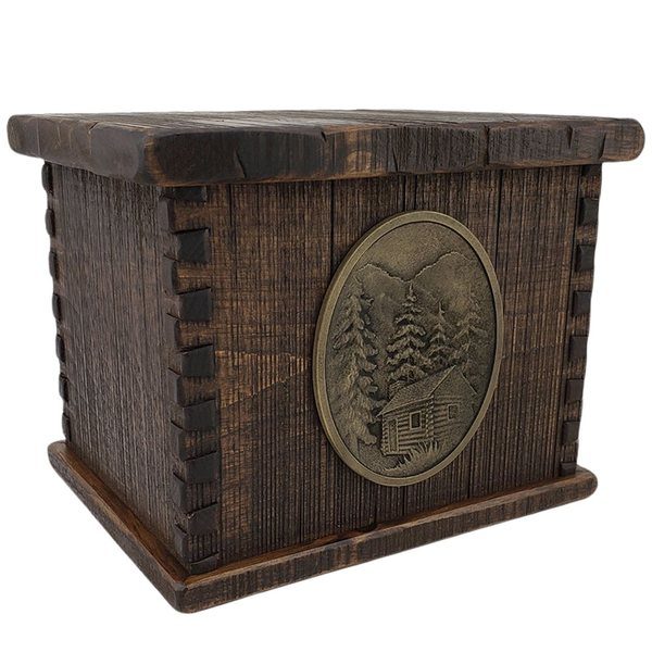 Timber Cabin Companion Wood Urn