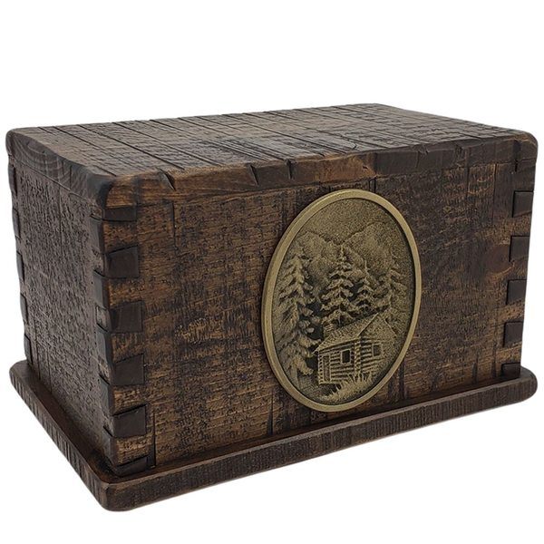 Timber Cabin Wood Urns