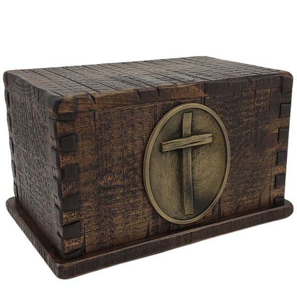 Timber Cross Wood Urns