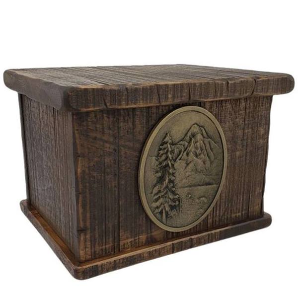 Timber Mountain Large Wood Urn