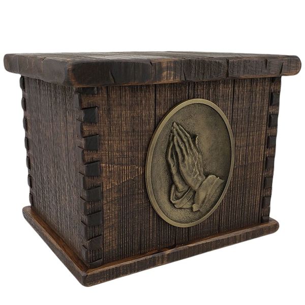 Timber Praying Hands Companion Wood Urn