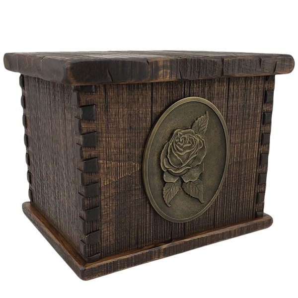 Timber Rose Companion Wood Urn