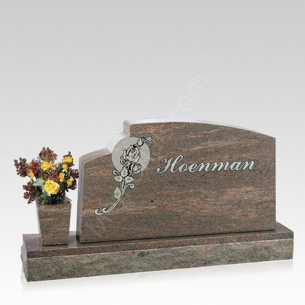 Together Companion Granite Headstone II