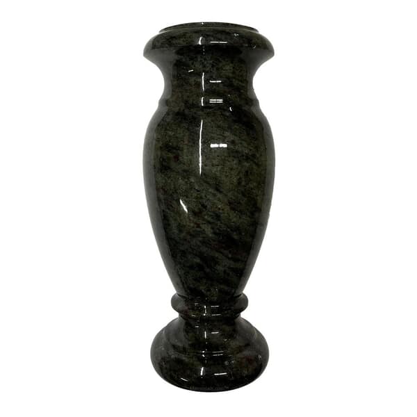 Tropical Green Granite Cemetery Vase II