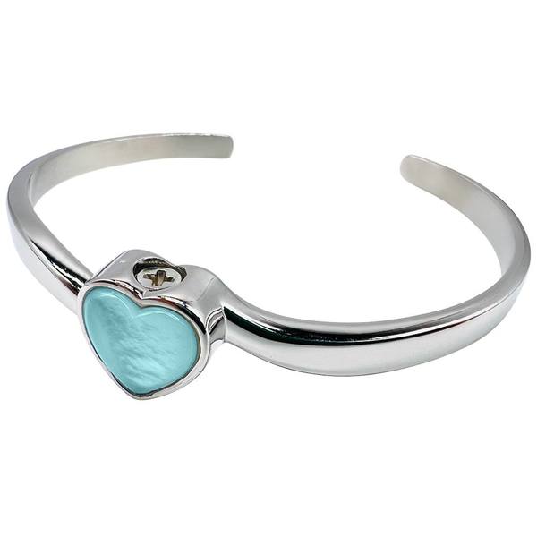 Turquoise Heart Ash Stainless Bracelet 