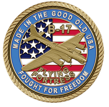 United States B-17 Flying Fortress Large Medallion