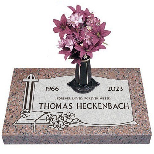 Upon Heaven Granite Grave Marker 26 x 14