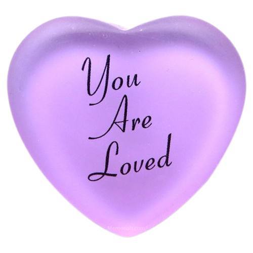 You are Loved Purple Keepsake Stones