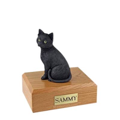 Black Cat Large Cremation Urn