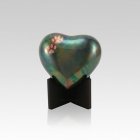 Raku Heart Metal Pet Urn