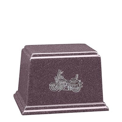 Amethysts Motorcycle Keepsake Cultured Cremation Urn