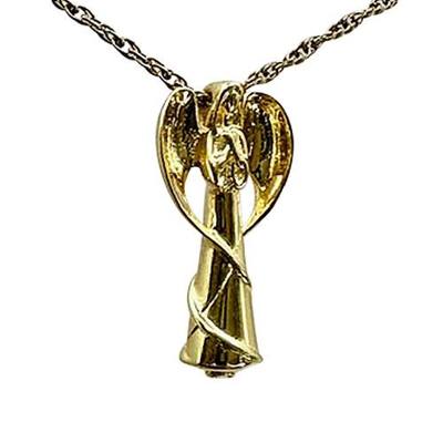 Angel of All Gold Cremation Pendant