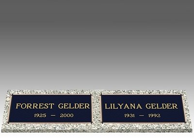 Beloved Bronze Double Bronze Headstone