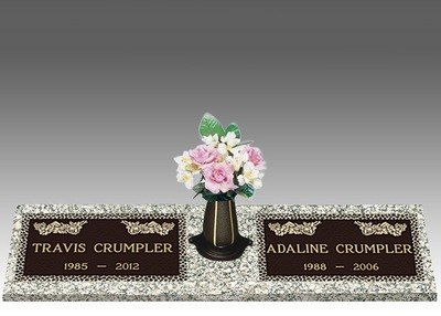 Blooming Spring Bronze Cemetery Headstones II