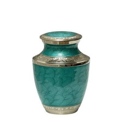 Blue Lagoon Metal Medium Cremation Urn