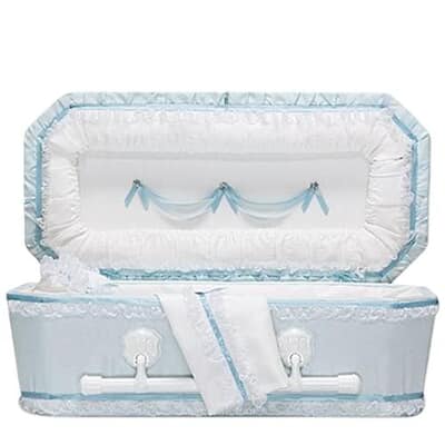 Blue Love Premie Child Casket