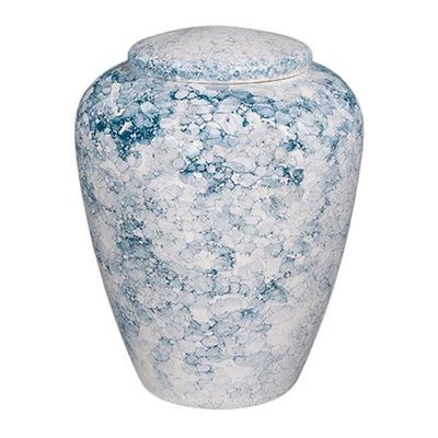 Blue Ocean Ceramic Urn