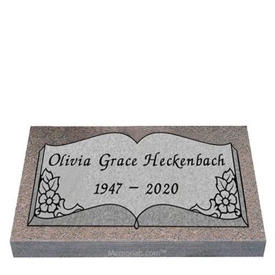 Book of Flowers Granite Graver Marker 24 x 12