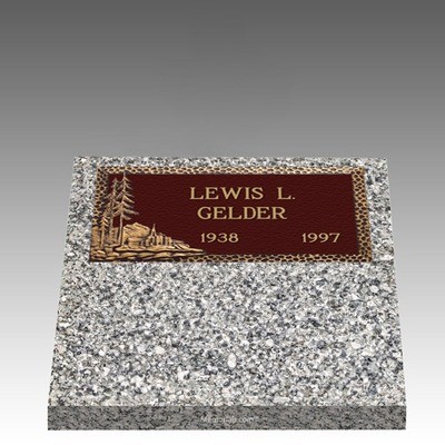 Bountiful Deep Top Large Bronze Headstone