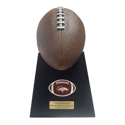 Broncos Football Cremation Urn