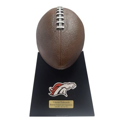 Broncos Football Cremation Urn