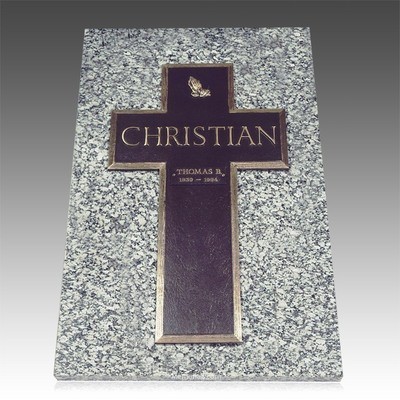 Bronze Cross Ledger Grave Marker II