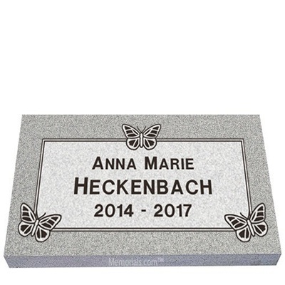 Butterfly Granite Grave Marker