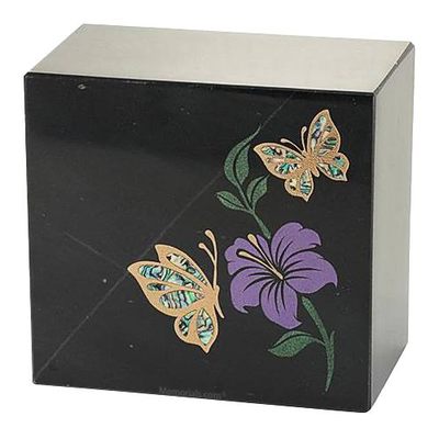Butterfly Marble Cremation Urn