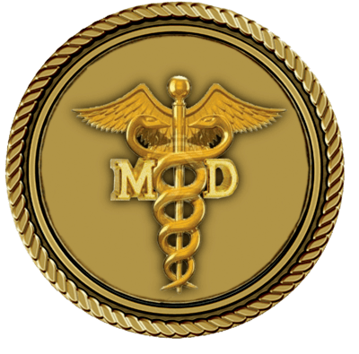 Caduceus Small Medallion